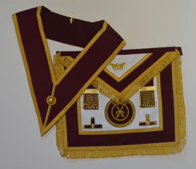 Order of Athelstan Provincial Apron & Badge with Collar set (No Jewel)
